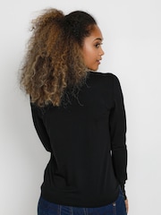 Cream Slim Fit Trulla Jersey Blouse - Image 2 of 6