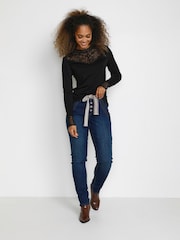 Cream Slim Fit Trulla Jersey Blouse - Image 3 of 6