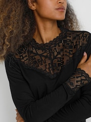 Cream Slim Fit Trulla Jersey Blouse - Image 4 of 6