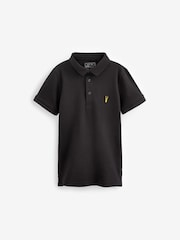 Black Short Sleeve Polo Shirt (3-16yrs) - Image 1 of 2