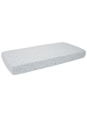 Little Dutch Blue Sailors Bay 100% Cotton Fitted Bassinet Sheet - Image 1 of 2