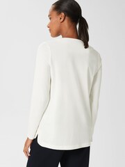 Hobbs Cream Kelsey Tunic Top - Image 2 of 4