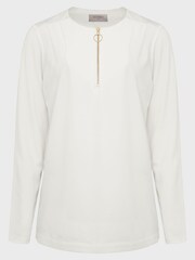 Hobbs Cream Kelsey Tunic Top - Image 4 of 4