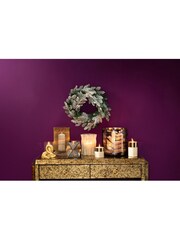 Fifty Five South Silver Metallic Candle Holder - Image 1 of 4