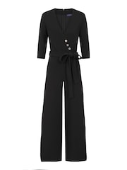 Negro - Hot Squash Smart Scuba Jumpsuit With Buttons - Imagen 3 de 3