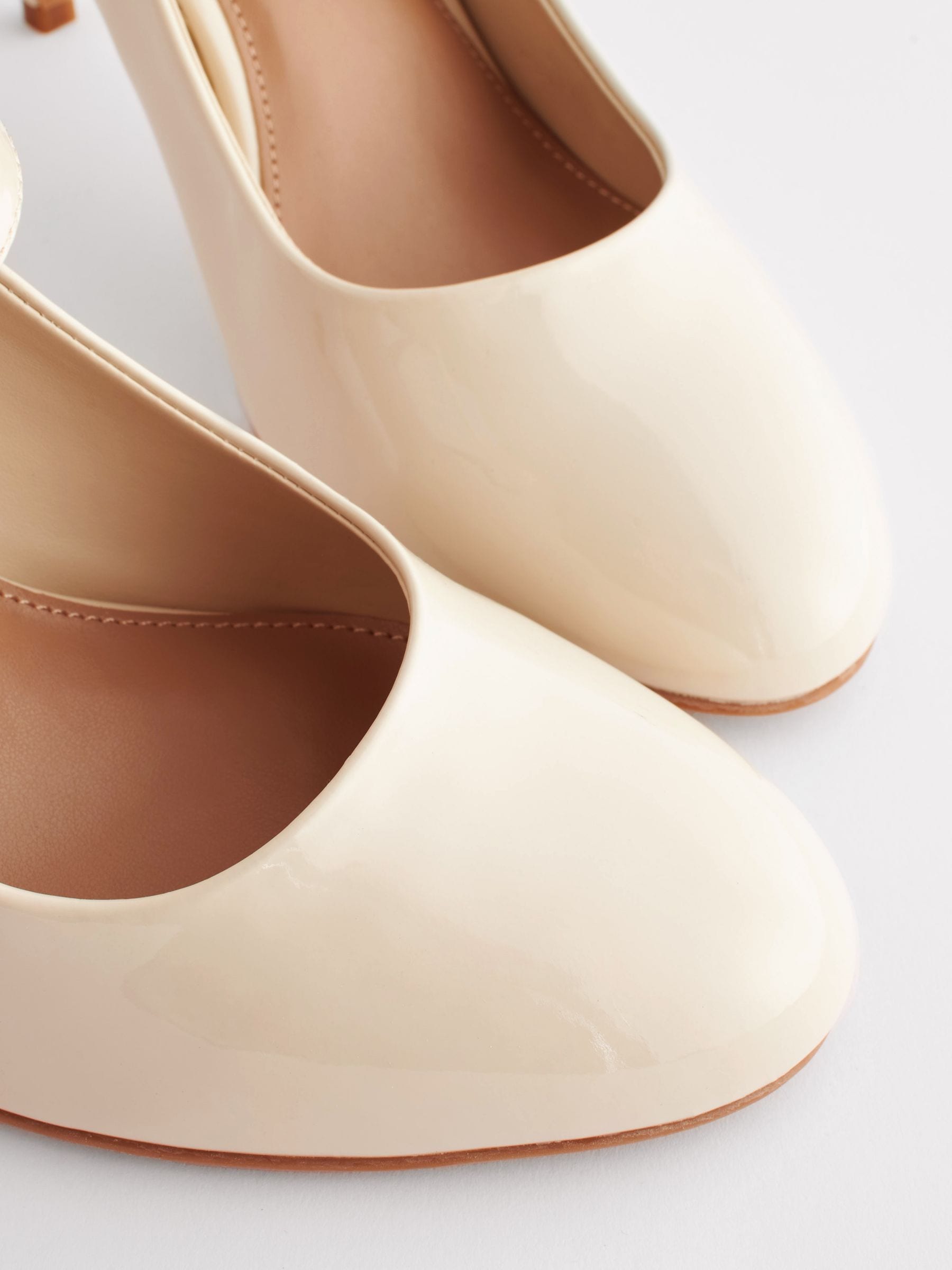 Buy Bone Forever Comfort Round Toe Stiletto Mary Jane Heels from Next USA