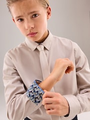 Stone Long Sleeve Smart Trimmed Shirt (3-16yrs) - Image 5 of 8