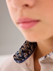 Stone Long Sleeve Smart Trimmed Shirt (3-16yrs) - Image 6 of 8