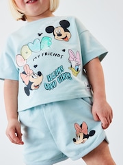 Blue Mickey & Friends Disney Short Co-ord (3mths-7yrs) - Image 1 of 6