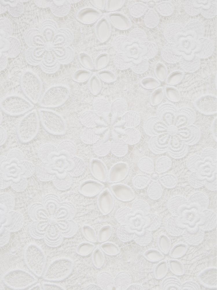 Reiss Ivory Susie 9-12 yrs Lace T-Shirt Dress - Image 7 of 7