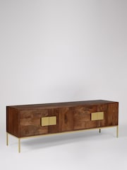 Swoon Light Brown Banner TV Unit - Image 5 of 8