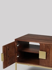 Swoon Light Brown Banner TV Unit - Image 7 of 8