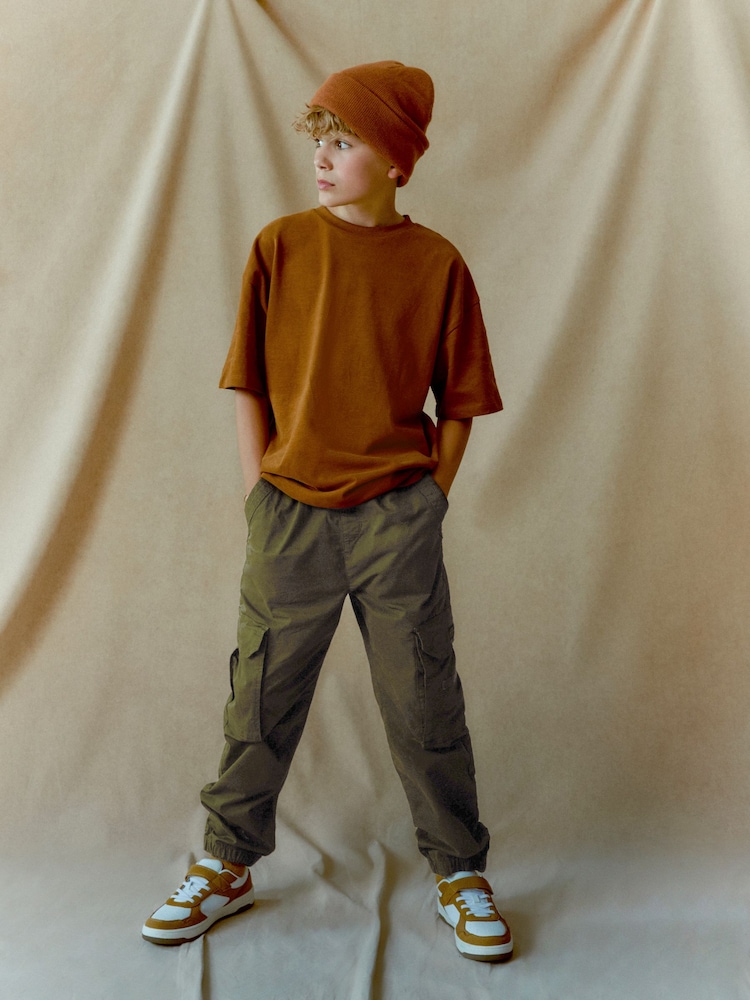 Khaki Green Cargo Trousers (3-16yrs) - Image 3 of 6