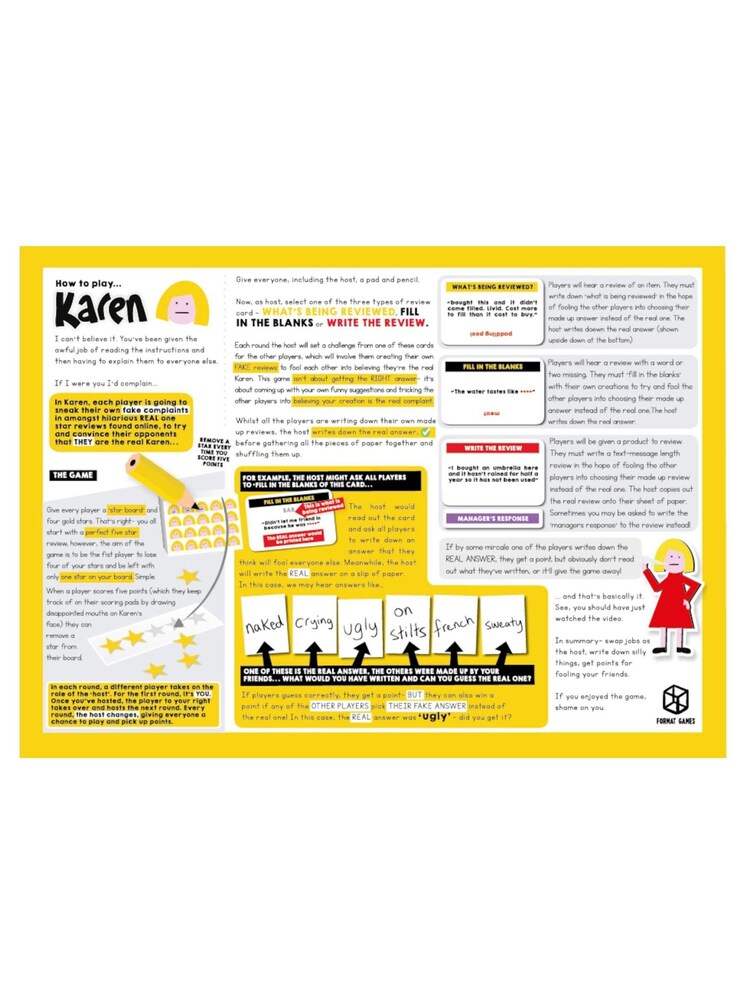 Karen Table Top Game - Image 2 of 4 Karen Table Top Game - Image 2 of 4