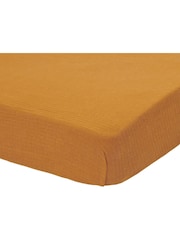 Little Dutch Yellow Fitted Pure Ochre Spice Bassinet Sheet - Image 2 of 2