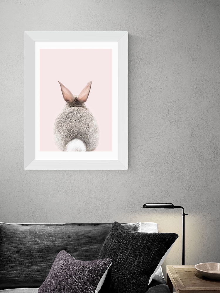 East End Prints White Baby Bunny Tail Print by Sisi and Seb - Image 1 of 2