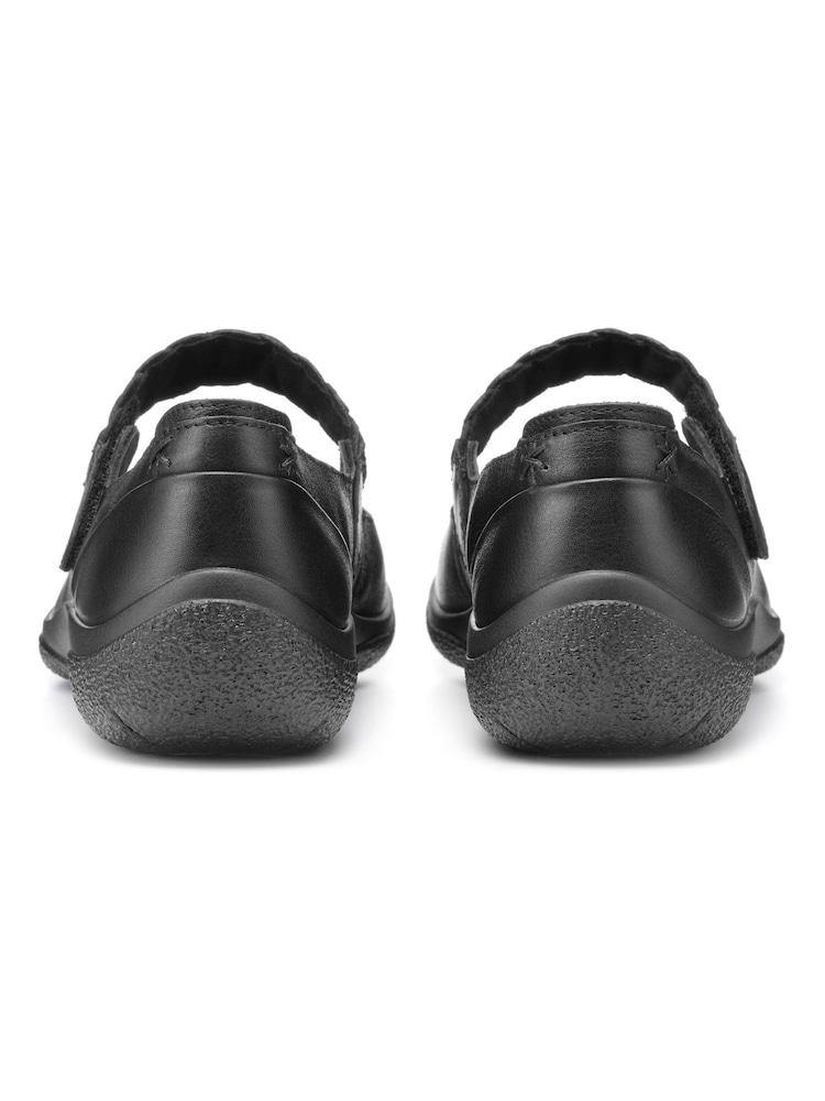 Hotter Black Shake II Touch Fastening Extra Wide Fit Shoes - Image 2 of 4