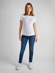 JoJo Maman Bébé Vintage Blue Skinny Maternity Jeans - Image 4 of 7