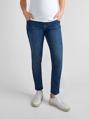 JoJo Maman Bébé Vintage Blue Skinny Maternity Jeans - Image 5 of 7