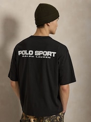 Polo Ralph Lauren Black Sport Back Print T-Shirt - Image 2 of 6
