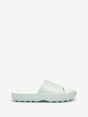 Mint Green Chunky Slider Sandals - Image 3 of 6