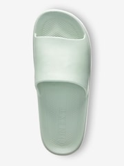 Mint Green Chunky Slider Sandals - Image 5 of 6
