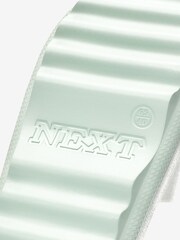 Mint Green Chunky Slider Sandals - Image 6 of 6