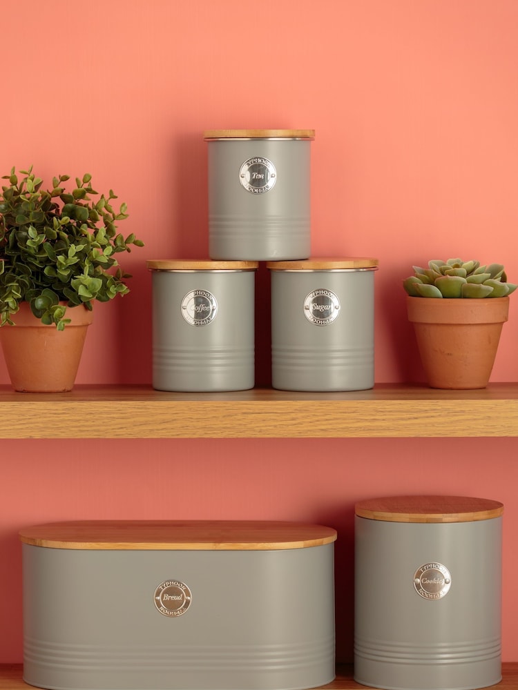 Typhoon Grey Living Tea, Coffee & Sugar Storage - Image 2 of 4