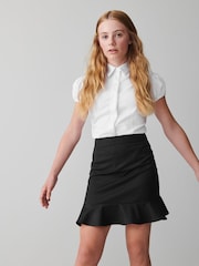 Clarks Black Senior Girls School Peplum Skirt - Image 1 of 11