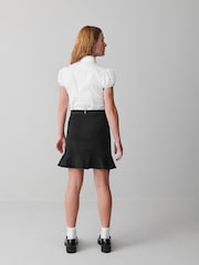 Clarks Black Senior Girls School Peplum Skirt - Image 4 of 11