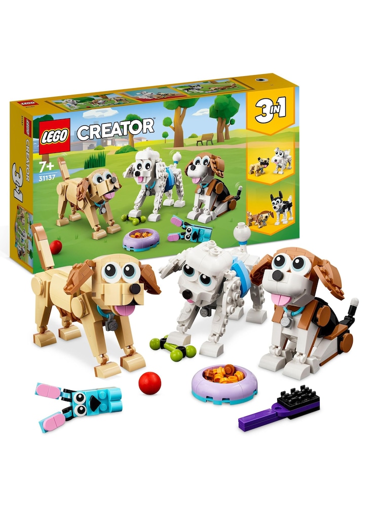 LEGO Creator 3 in 1 Adorable Dogs Animal Figures Toys 31137 - Image 1 of 8