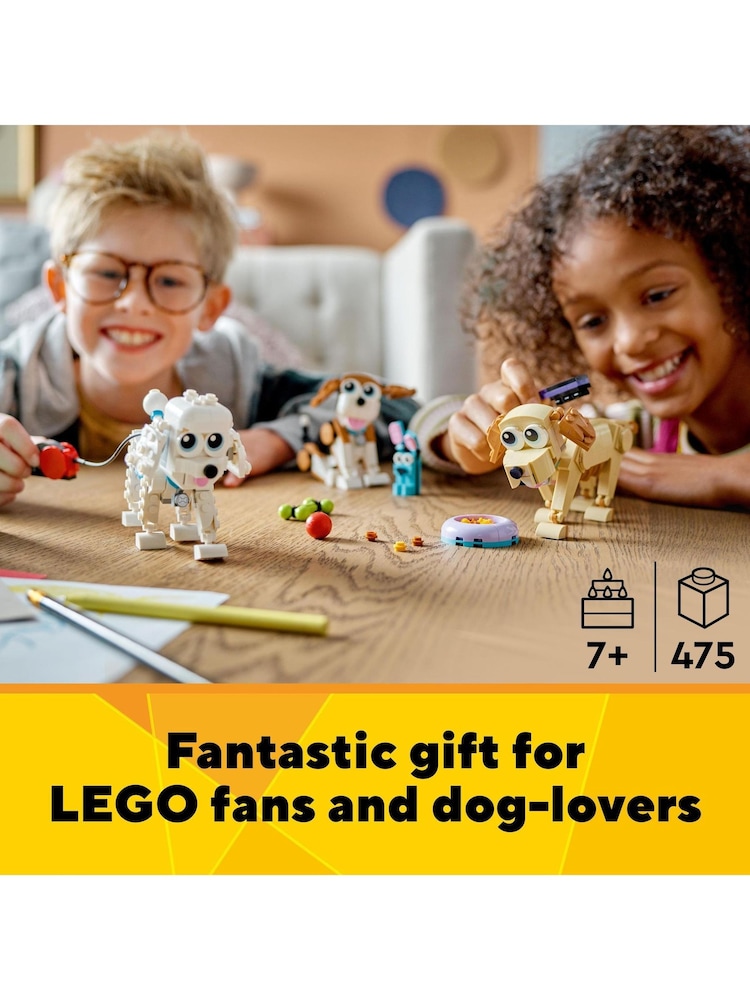LEGO Creator 3 in 1 Adorable Dogs Animal Figures Toys 31137 - Image 3 of 8