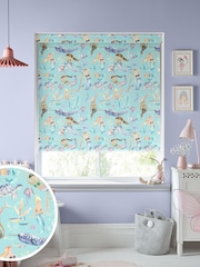 Voyage Aqua Blue Blackout Mermaids Party Made To Measure Roller Blind - Image 1 of 6
