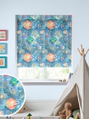Voyage Sky Blue Blackout Out Of This World Made To Measure Roller Blind - Image 1 of 6