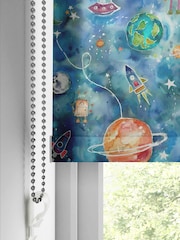Voyage Sky Blue Blackout Out Of This World Made To Measure Roller Blind - Image 4 of 6