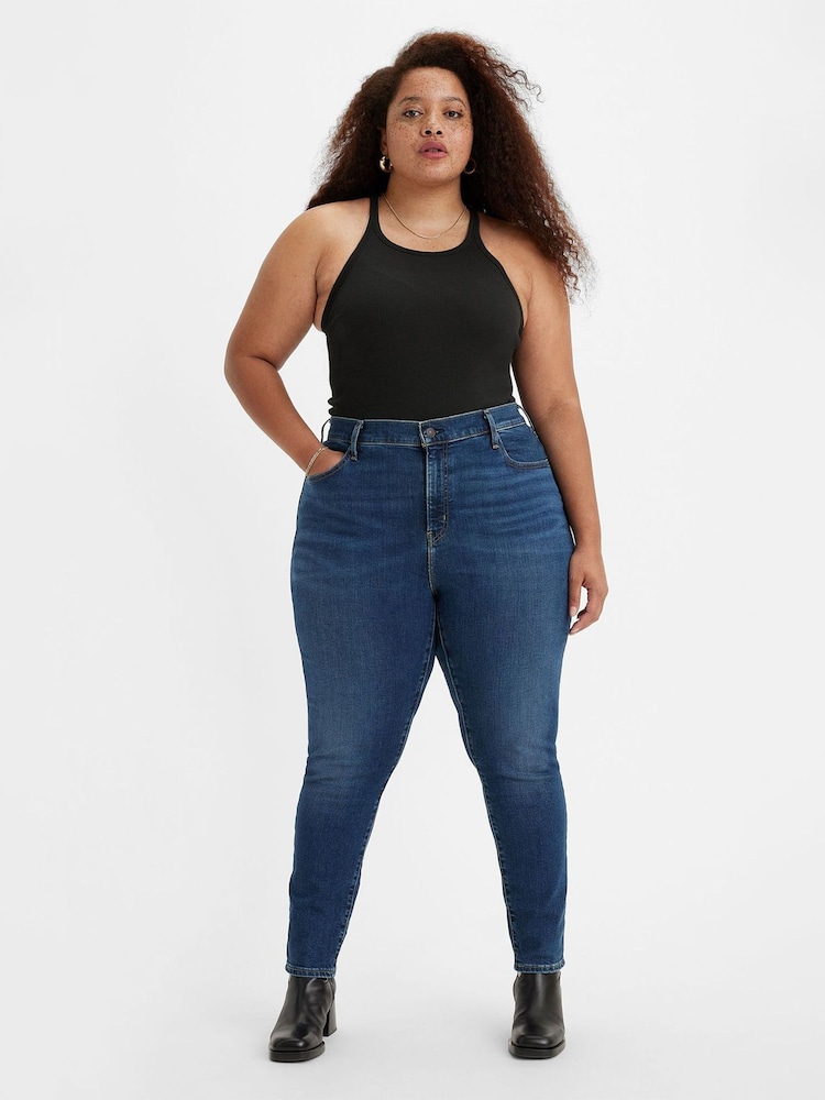 Levi's® Blue Wave Dark Plus 721™ Curve High Rise Skinny Jeans - Image 1 of 5