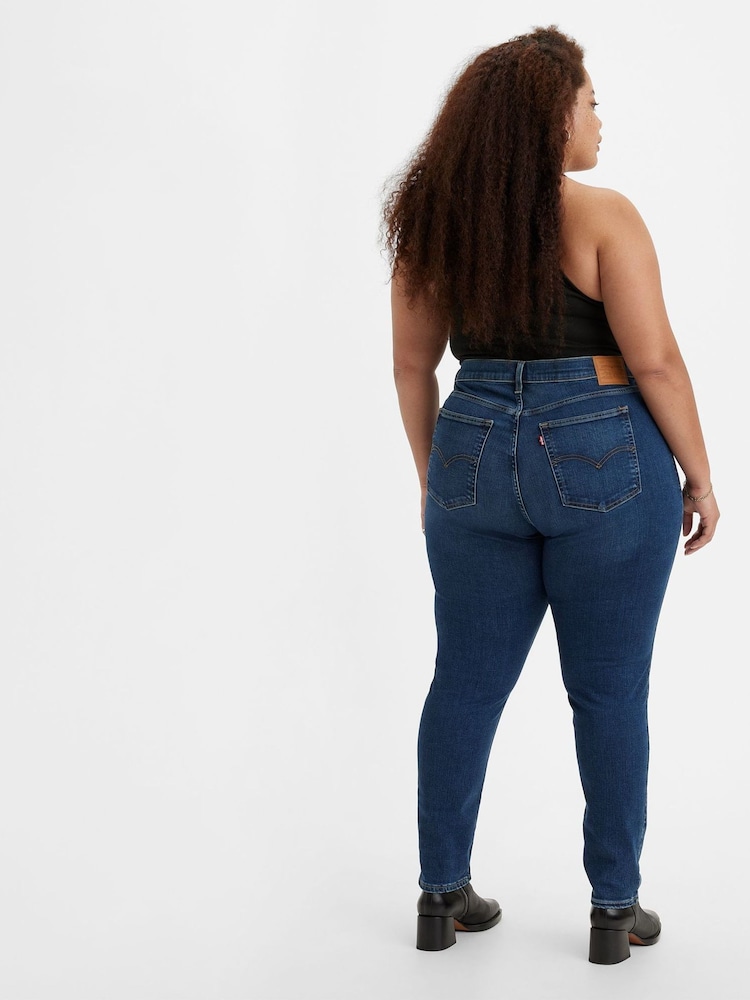 Levi's® Blue Wave Dark Plus 721™ Curve High Rise Skinny Jeans - Image 2 of 5