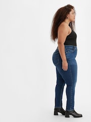 Levi's® Blue Wave Dark Plus 721™ Curve High Rise Skinny Jeans - Image 3 of 5