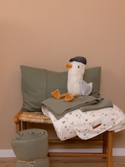 Little Dutch White Sailors Bay White Cot Blanket - Image 1 of 3