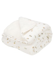 Little Dutch White Sailors Bay White Cot Blanket - Image 2 of 3