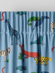 Cath Kidston Blue Kids Animals Made To Measure 100% Cotton Curtains - Image 6 of 9