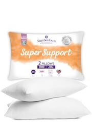 Slumberdown 2 Pack Super Support White Pillows - Image 5 of 5