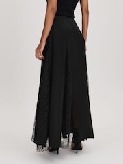 Anna Quan Satin Lace Maxi Skirt - Image 4 of 5