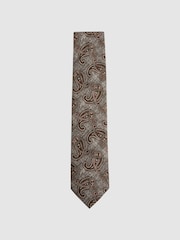 Reiss Galaxy Paisley Corbata estampada - Imagen 1 de 5