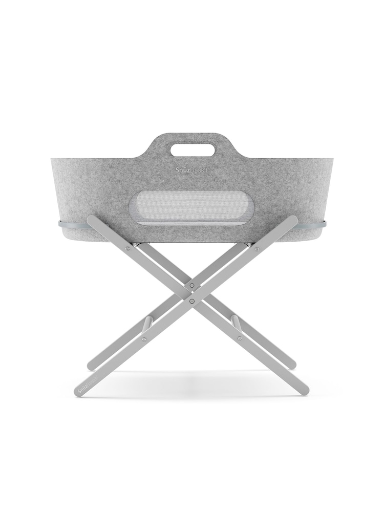 Snuz Light Grey Moses Basket Stand Set - Image 2 of 6