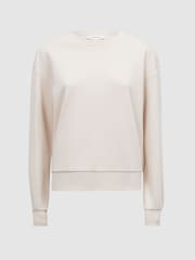 Reiss Ivory Brandy Cotton Blend Sweatshirt - Image 2 of 4