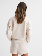 Reiss Ivory Brandy Cotton Blend Sweatshirt - Image 4 of 4