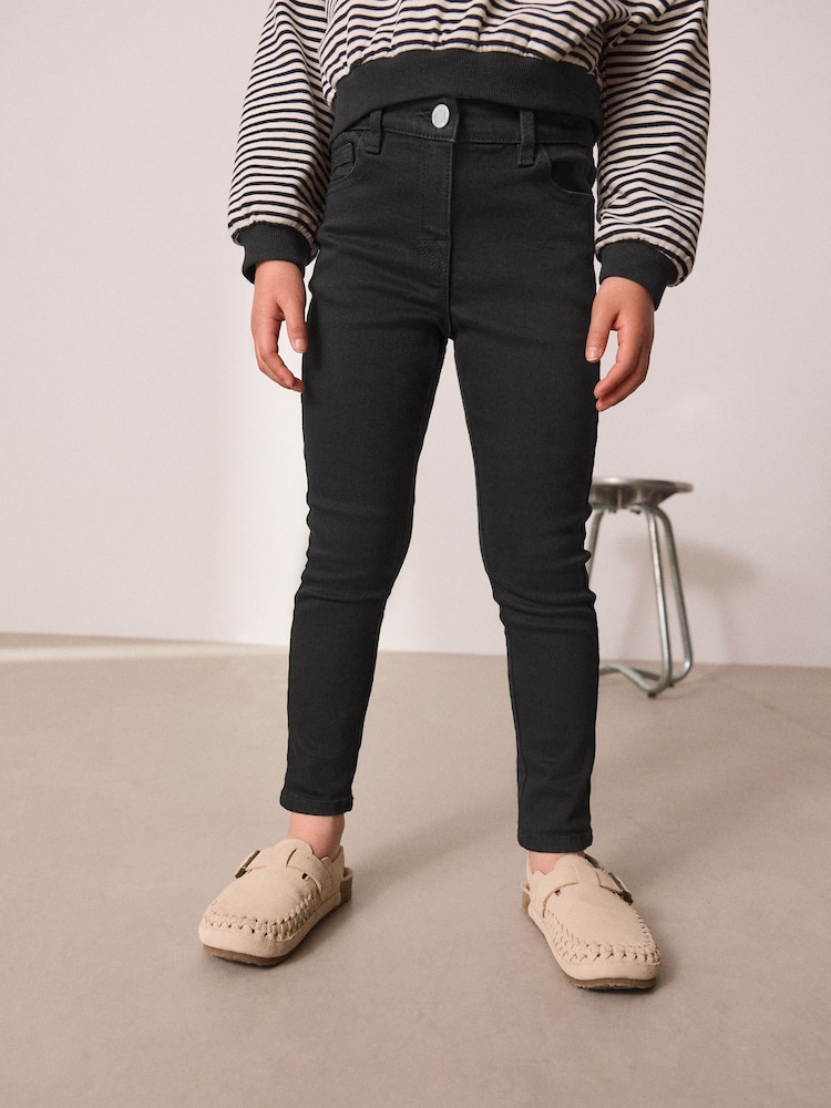 Black Regular Fit Skinny Jeans (3-16yrs) - Image 1 of 3