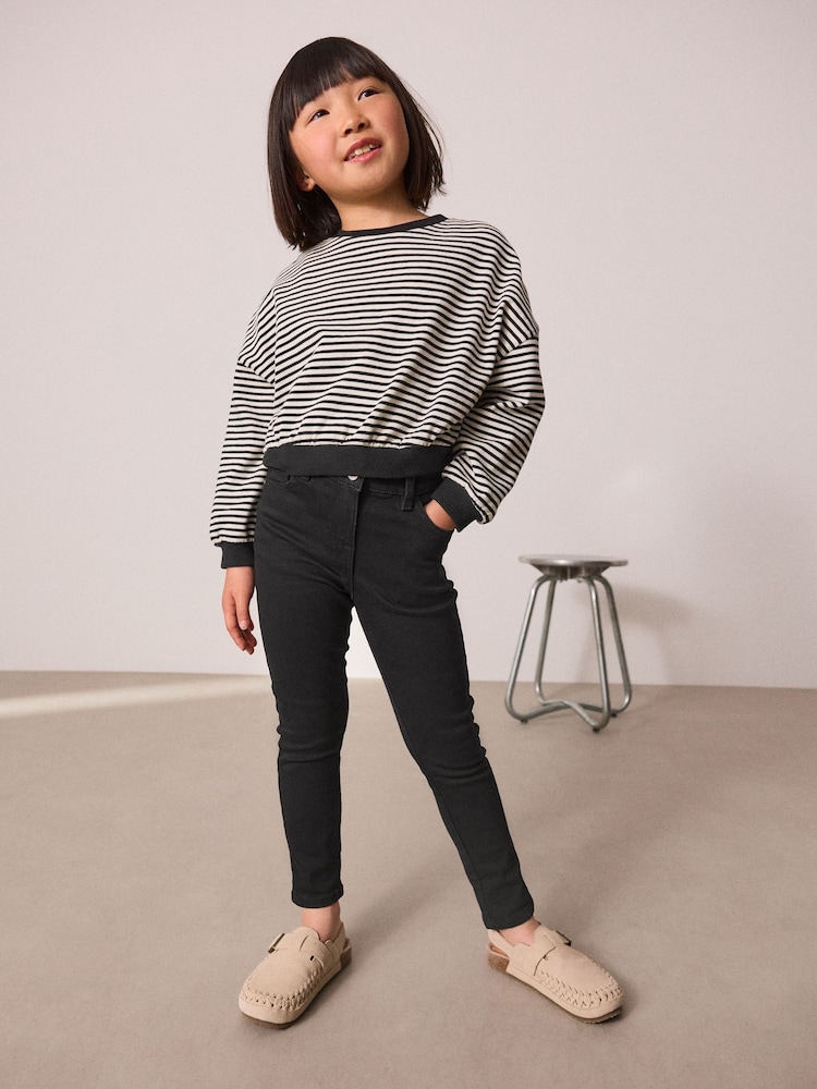 Black Regular Fit Skinny Jeans (3-16yrs) - Image 2 of 3