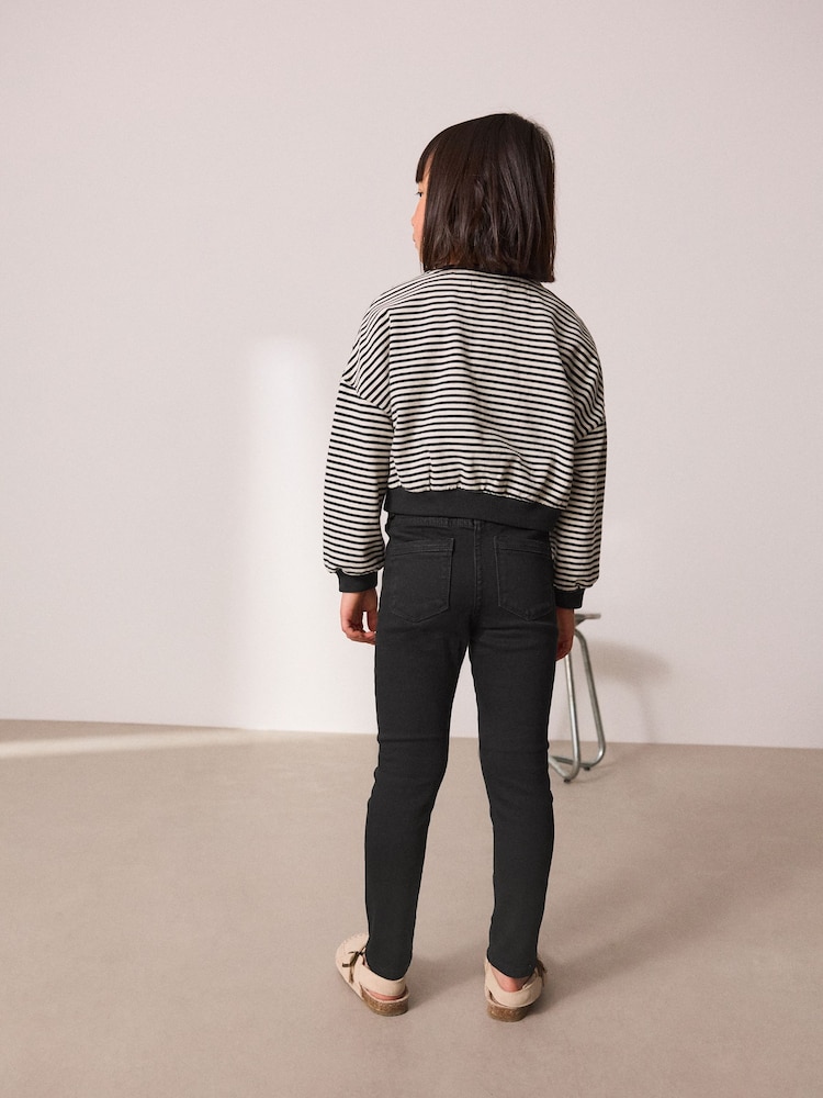 Black Regular Fit Skinny Jeans (3-16yrs) - Image 3 of 3